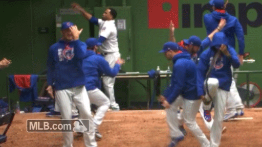 chicago cubs bullpen GIF by MLB-source